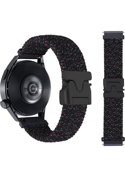 20 mm Evrensel Bileklik Paraşüt Tokalı Naylon Örgülü Akıllı Saat Kayışı - Starlight Siyah (Yurt Dışından) indirimleri