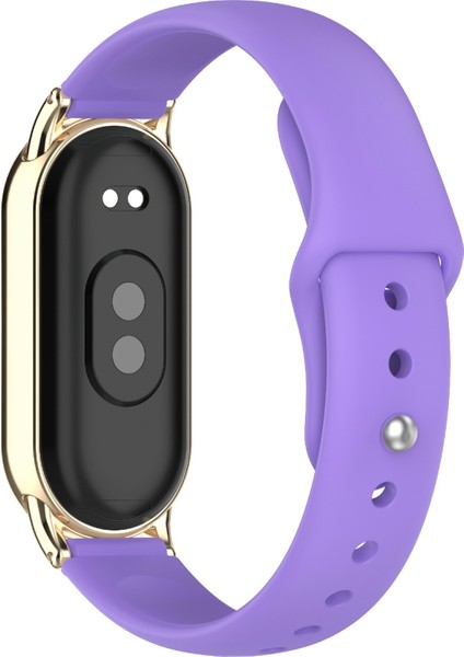 12 mm Evrensel Akıllı Saat Ters Tokalı Silikon Saat Kayışı Için Yedek Bant - Mor (Yurt Dışından)