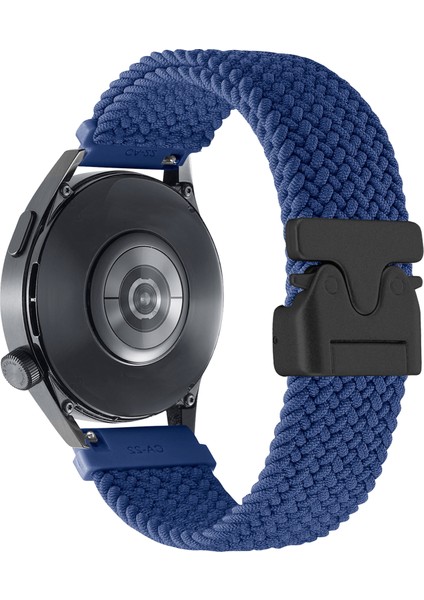 20 mm Evrensel Bileklik Paraşüt Tokalı Naylon Örgülü Akıllı Saat Kayışı - Mavi (Yurt Dışından)