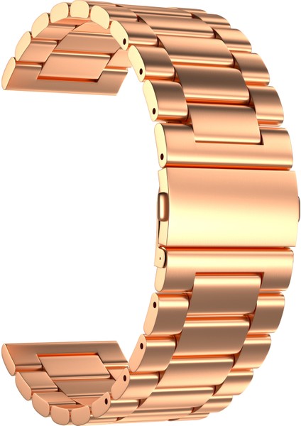 Xiaomi Mi Watch Için 18 mm Paslanmaz Çelik Akıllı Saat Yedek Kayışı - Gül Altın (Yurt Dışından)