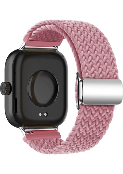 Xiaomi Akıllı Bileklik 8 Pro/redmi Watch 4 Döngülü Kayış Manyetik Tokalı Dokuma Saat Bandı - Pembe (Yurt Dışından)