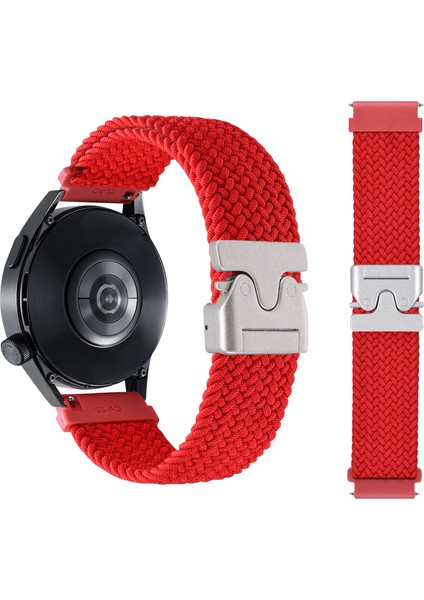 20 mm Evrensel Bileklik Paraşüt Tokalı Naylon Örgülü Akıllı Saat Kayışı - Kırmızı (Yurt Dışından) indirimleri
