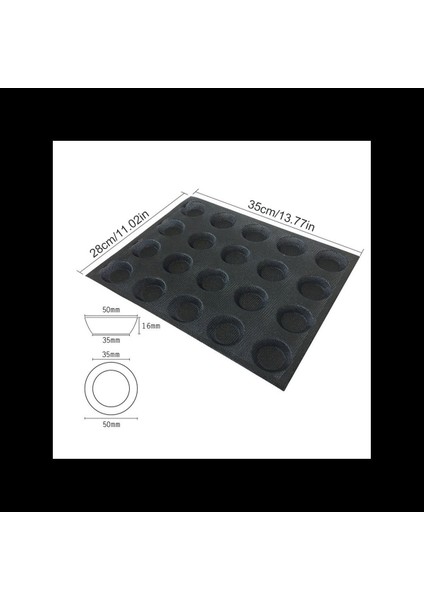 20 Delikli Silikon Kalıp Kek T Mini Pizza Modeli Yuvarlak Ekmek Hamburger Kalıp Yapışmaz Fırın Tepsisi Aleti (Yurt Dışından) fiyatları