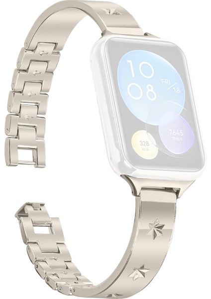 Xiaomi Akıllı Bileklik 8 Pro Metal Saat Kayışı Kar Tanesi Desenli-Starlight Için Yedek Kayış (Yurt Dışından)