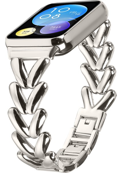 Xiaomi Redmi Watch 4 Için Çinko Alaşımlı Saat Kayışı Bükülmüş Metal Saat Kayışı Değişimi - Starlight (Yurt Dışından) fiyatları