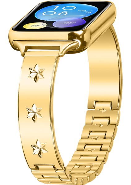 Xiaomi Akıllı Bileklik 8 Pro Metal Saat Kayışı Kar Tanesi Desenli - Altın Için Yedek Kayış (Yurt Dışından) modelleri