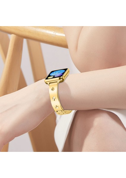 Xiaomi Akıllı Bileklik 8 Pro Metal Saat Kayışı Kar Tanesi Desenli - Altın Için Yedek Kayış (Yurt Dışından) indirimleri