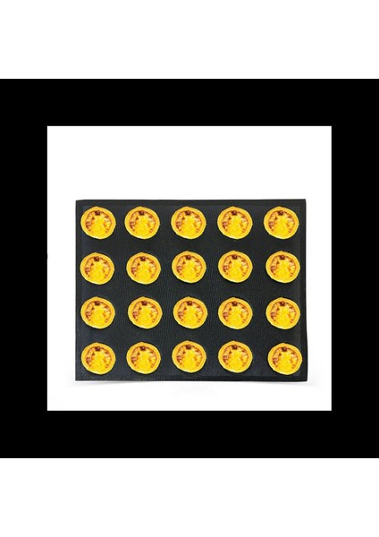 20 Delikli Silikon Kalıp Kek T Mini Pizza Modeli Yuvarlak Ekmek Hamburger Kalıp Yapışmaz Fırın Tepsisi Aleti (Yurt Dışından) fırsatları