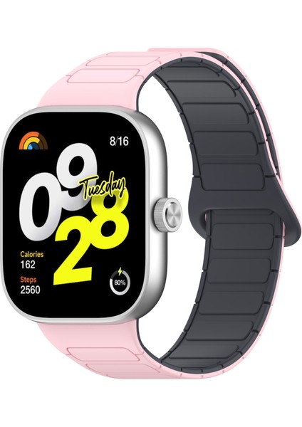 Xiaomi Akıllı Bileklik 8 Pro/redmi Watch 4 Manyetik Tpu Saat Kayışı Çift Renkli Kayış - Açık Pembe + Gri (Yurt Dışından) indirimleri