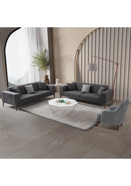 Regnar 3+3+1 Koltuk Takımı Antrasit