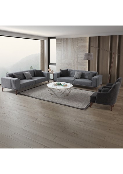 Regnar 3+3+1+1 Koltuk Takımı Gri