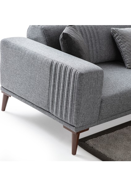 Regnar 3+3+1+1 Koltuk Takımı Gri fırsatları