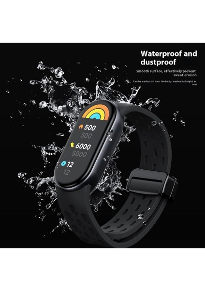 Xiaomi Akıllı Bileklik 9 Nfc/band 9/band 8 Içi Boş Nefes Alabilir Manyetik Tokalı Kayış - Açık Pembe Silikon Saat Kayışı (Yurt Dışından) fiyatları