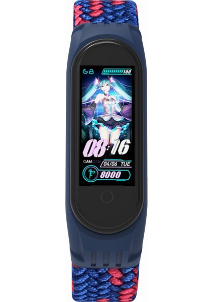 Xiaomi Mi Band 5/4/3-Mavi/kırmızı Için Elastik Naylon Bileklik Saat Kayışı [boyut: M] (Yurt Dışından) fiyatları