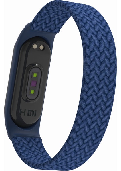 Xiaomi Mi Band 5/4/3-Mavi Için Elastik Naylon Bileklik Saat Kayışı [boyut: M] (Yurt Dışından)