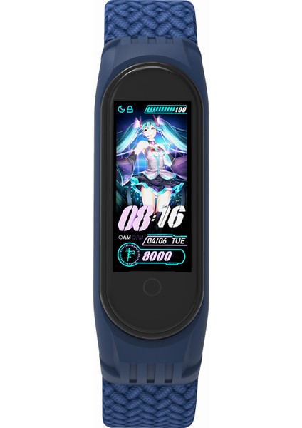 Xiaomi Mi Band 5/4/3-Mavi Için Elastik Naylon Bileklik Saat Kayışı [boyut: M] (Yurt Dışından) fiyatları