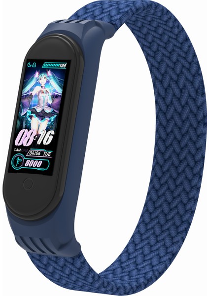 Xiaomi Mi Band 5/4/3-Mavi Için Elastik Naylon Bileklik Saat Kayışı [boyut: M] (Yurt Dışından) modelleri