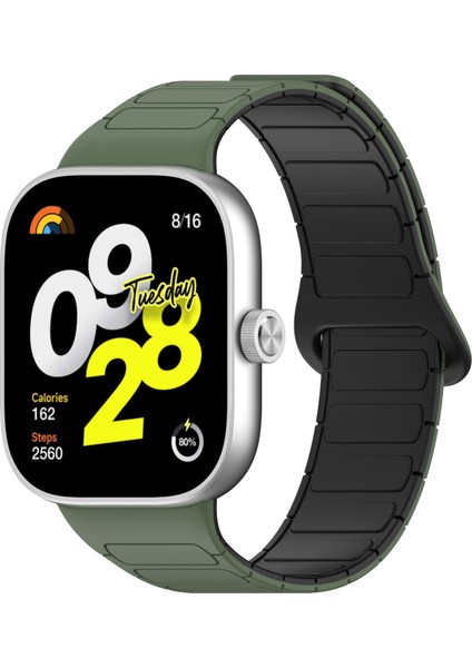 Xiaomi Akıllı Bileklik 8 Pro/redmi Watch 4 Manyetik Tpu Saat Kayışı Çift Renkli Kayış - Ordu Yeşili + Siyah (Yurt Dışından) indirimleri