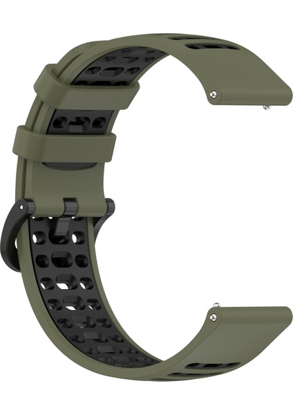 Xiaomi Watch S4/keep Watch Pilot 1 Watchband 22MM Çift Renkli Silikon Kayış-Yeşil/siyah (Yurt Dışından) indirimleri