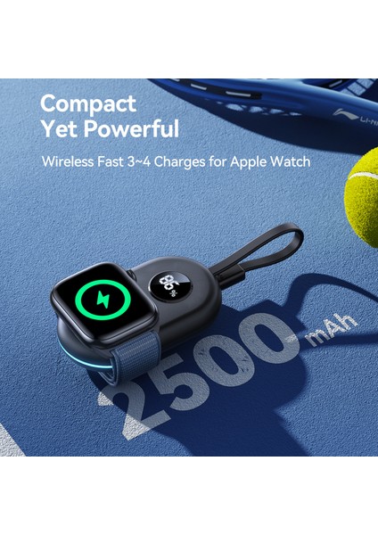 Joyroom JR-W09 Manyetik Kablosuz Saat Şarj Cihazı 2500MAH Dahili Tip-C Kablolu Güç Bankası (Yurt Dışından) fiyatları