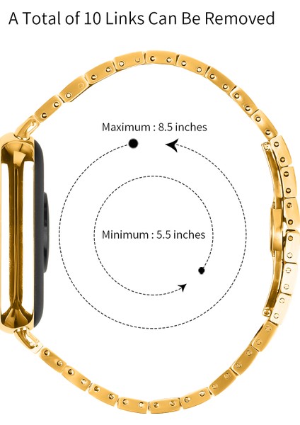 Xiaomi Redmi Watch 4 Paslanmaz Çelik Saat Kayışı Yedek Bilek Bandı - Altın + Gümüş (Yurt Dışından) fırsatları