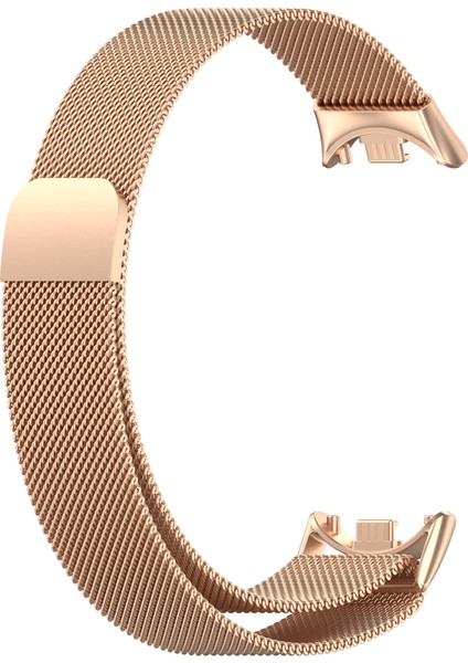 Xiaomi Akıllı Bileklik 8/8 Nfc/9 Nfc/9 Metal Saat Kayışı Örgü Stili Bilek Bandı - Gül Altını (Yurt Dışından) modelleri