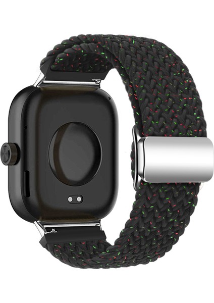 Xiaomi Akıllı Bileklik 8 Pro/redmi Watch 4 Döngülü Kayış Manyetik Tokalı Dokuma Saat Bandı - Konfeti Siyah (Yurt Dışından)