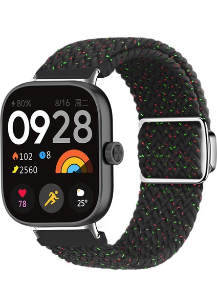 Xiaomi Akıllı Bileklik 8 Pro/redmi Watch 4 Döngülü Kayış Manyetik Tokalı Dokuma Saat Bandı - Konfeti Siyah (Yurt Dışından) indirimleri