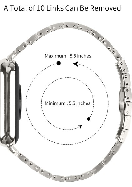 Xiaomi Redmi Watch 4 Paslanmaz Çelik Saat Kayışı Yedek Bilek Bandı - Titanyum (Yurt Dışından) fırsatları