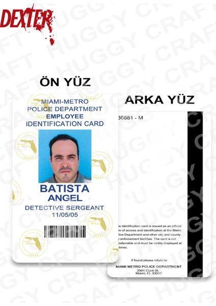 Angel Batista Kimlik Kartı | Kaliteli Baskı Pvc Kart + Boyun Askılığı + Şeffaf Su Geçirmez Kartlık fiyatları