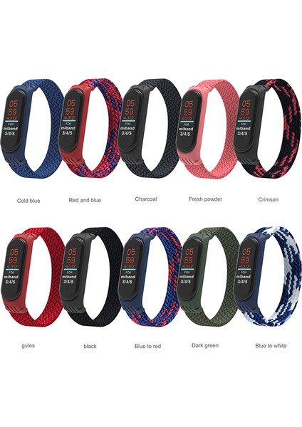 Xiaomi Mi Band 5/4/3-Siyah Için Elastik Naylon Bileklik Saat Kayışı [boyut: M] (Yurt Dışından) indirimleri