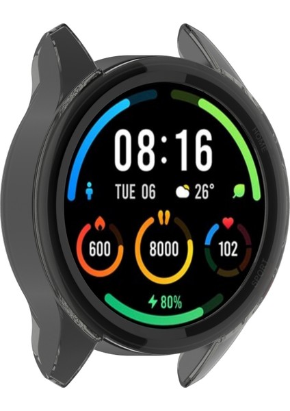 Xiaomi Mi Watch Sport Renkli Şeffaf Siyah Şeffaf Tpu Koruyucu Kılıf (Kılıfla Şarj Desteği) (Yurt Dışından) modelleri