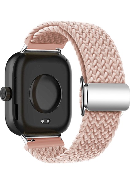 Xiaomi Akıllı Bileklik 8 Pro/redmi Watch 4 Döngülü Kayış Manyetik Tokalı Dokuma Saat Bandı - Açık Pembe (Yurt Dışından)