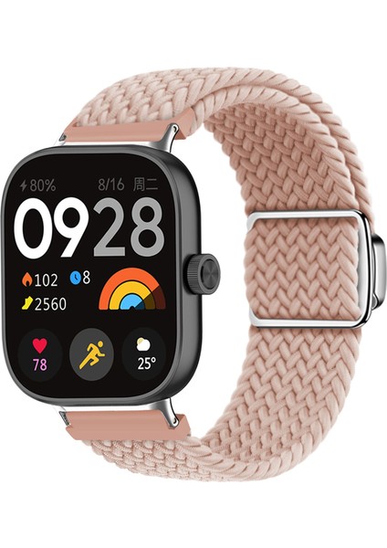 Xiaomi Akıllı Bileklik 8 Pro/redmi Watch 4 Döngülü Kayış Manyetik Tokalı Dokuma Saat Bandı - Açık Pembe (Yurt Dışından) indirimleri