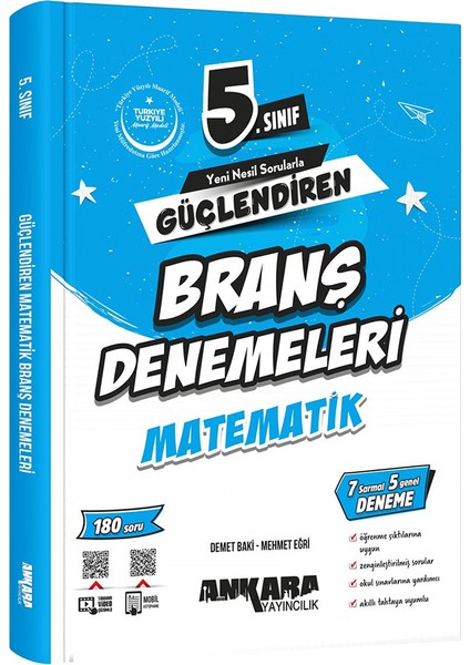 5.sınıf Güçlendiren Branş Denemeleri Matematik (Güncel Marif Model) fırsatları