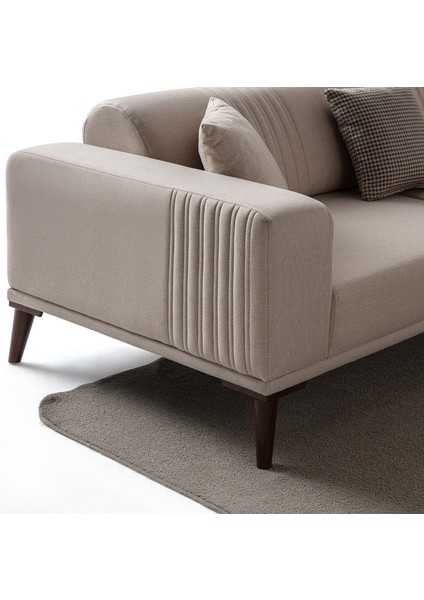 Regnar 3+3 Koltuk Takımı Sütlü Kahve modelleri