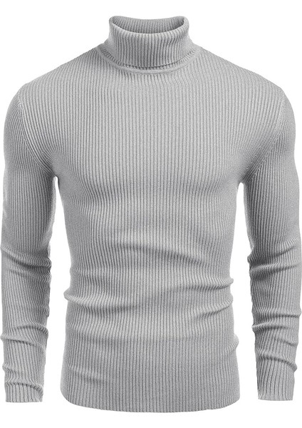 Erkek Boğazlı Slim Fit Triko Kazak – Basic Esnek Kışlık Model fiyatları