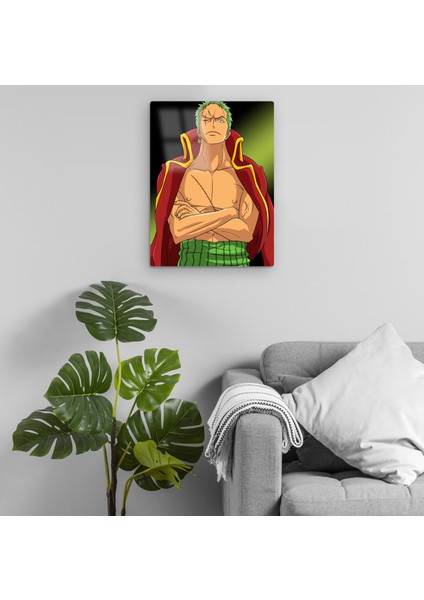 One Piece - Roronoa Zoro Metal Tablo Model 2