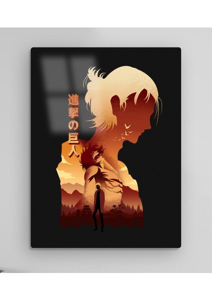Attack On Titan Eren Manga Metal Tablo Model 1 fiyatları