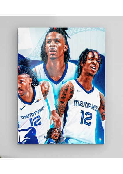 Ja Morant - Nba Metal Tablo Model 2 fiyatları