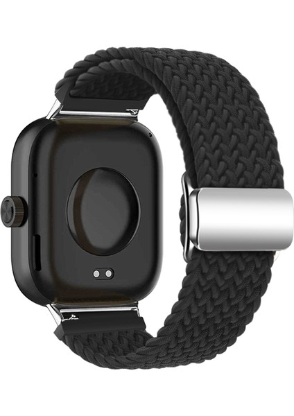 Xiaomi Akıllı Bileklik 8 Pro/redmi Watch 4 Döngülü Kayış Manyetik Tokalı Dokuma Saat Kayışı - Siyah (Yurt Dışından)