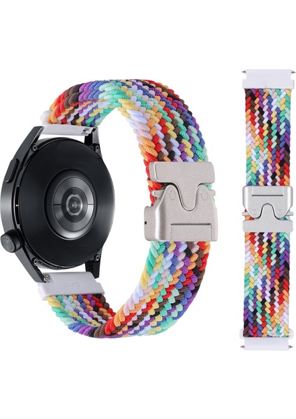 20 mm Evrensel Bileklik Paraşüt Tokalı Naylon Örgülü Akıllı Saat Kayışı - Gökkuşağı (Yurt Dışından) indirimleri