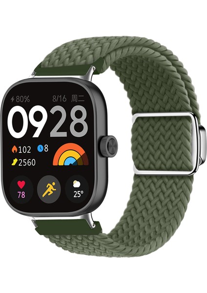 Xiaomi Akıllı Bileklik 8 Pro/redmi Watch 4 Döngülü Kayış Manyetik Tokalı Dokuma Saat Kayışı - Koyu Zeytin Yeşili (Yurt Dışından) indirimleri