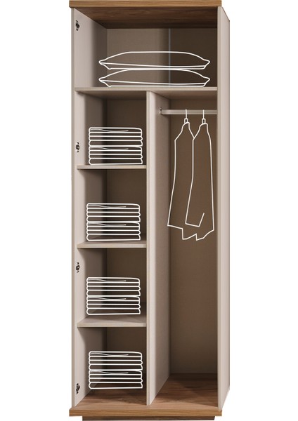 Devin 2 Kapaklı Gardırop fiyatları