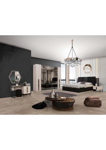 Favori Camlı 6 Kapaklı Gardırop modelleri