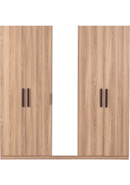 Sardes 5 Kapaklı Gardırop Meşe