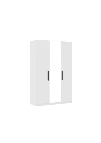 Sardes 3 Kapaklı Gardırop Beyaz