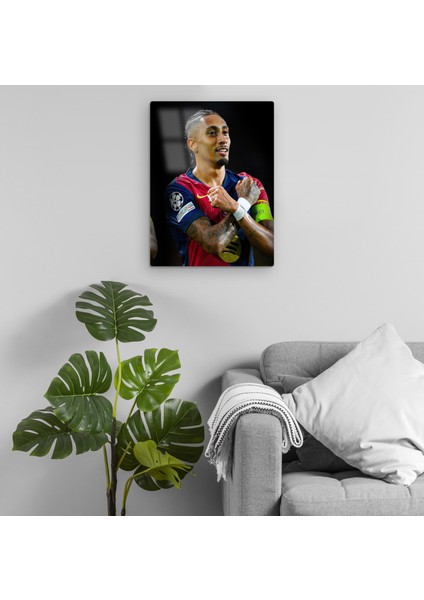 Raphinha - Barcelona Metal Tablo Model 2