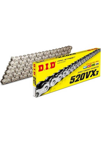 520-112VX3 2016-2024 Suzuki SV650A Uyumlu Zincir Vx3 Xring Silver (Gümüş) Renk fiyatları