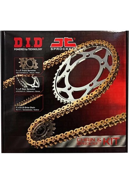 Did-Jt 2004-2024 Suzuki V-Strom DL650 Uyumlu Zincir Dişli Set Gold (Sarı) Renk modelleri